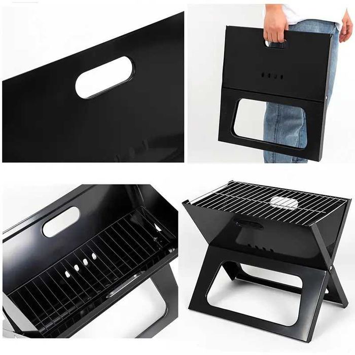 Сгъваема преносима скара барбекю – тип куфар