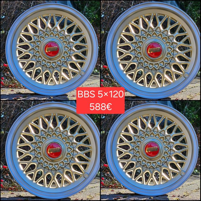 BBS RS 771 5X100 / 4×100 / 5×120 Джанти, BMW E30,  Honda, VW ,Golf,GTI