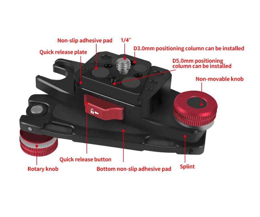 Клипс за закачане на фотоапарат към раница , колан /Canon , Nikon и др