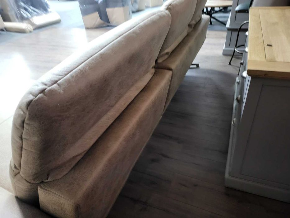 Бежов ъглов диван от плат "Bolsano"