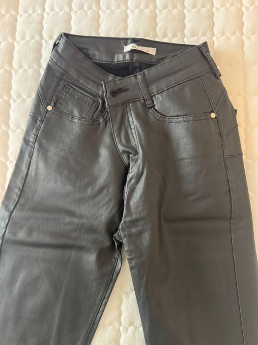 Дамски кожени дънки