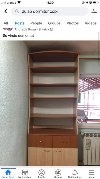 pat cu lada 2 persoane, dulap