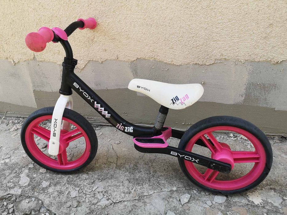 Велосипед Byox балансиращ Zig Zag розов