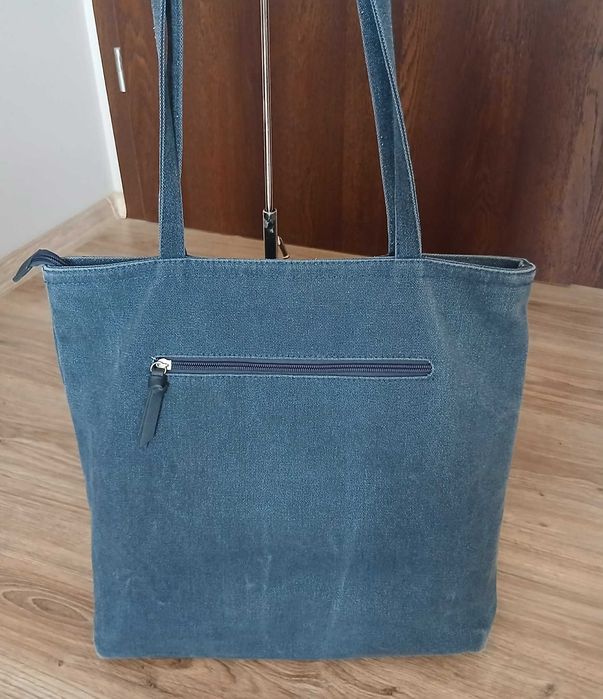 Дамска  тип Tote – Tom Tailor Denim (синя, на райета)