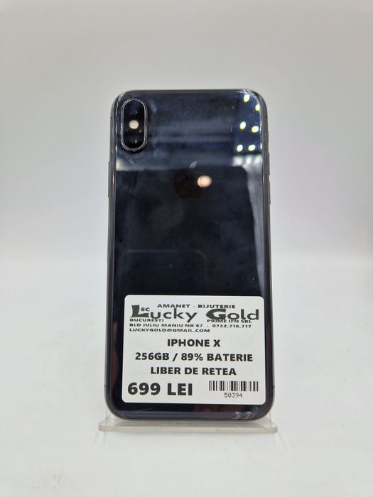 Iphone X 256GB / 89% Baterie Garantie #50394