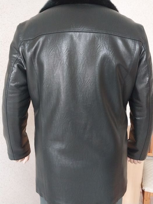 Мужская кожаная дубленка