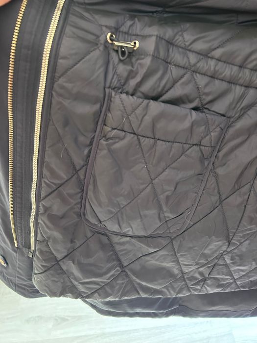 Parka dama Massimo Dutti reversibila bleumarin cu captuseala marimea M