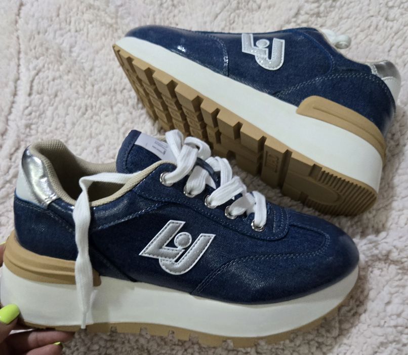 Liu jo amazing 32 denim оригинални дамски сникърси 38,5 номер нови