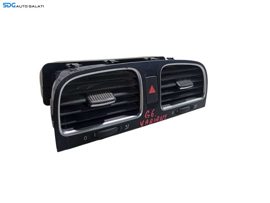 Grila Grile Ventilatie Aerisire Centrala Volkswagen Golf 6 2008 - 2013 Cod 5K0815735D 5K0815736D [L6234]