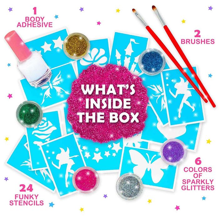 Комплект глитер татуировки за деца – 33 части