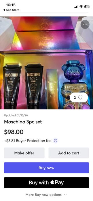 Moschino toy 2 pearl