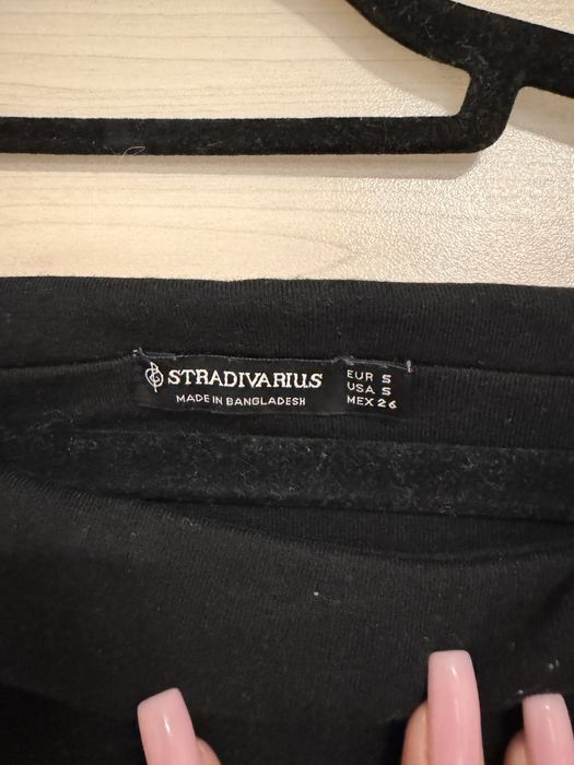 Черна блуза Stradivarius, размер С