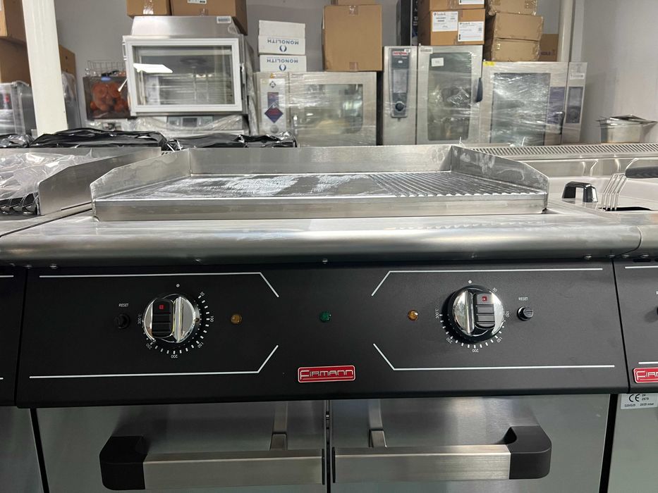 Firmann V7RG- Fry top; Plita gaz neteda-striata (linia 700)