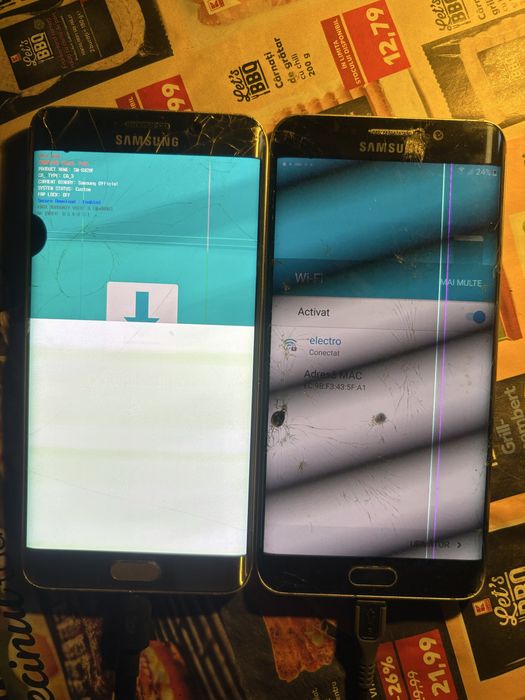 lot samsung s6 edge , s6 edge plus si s7 edge defecte pentru piese