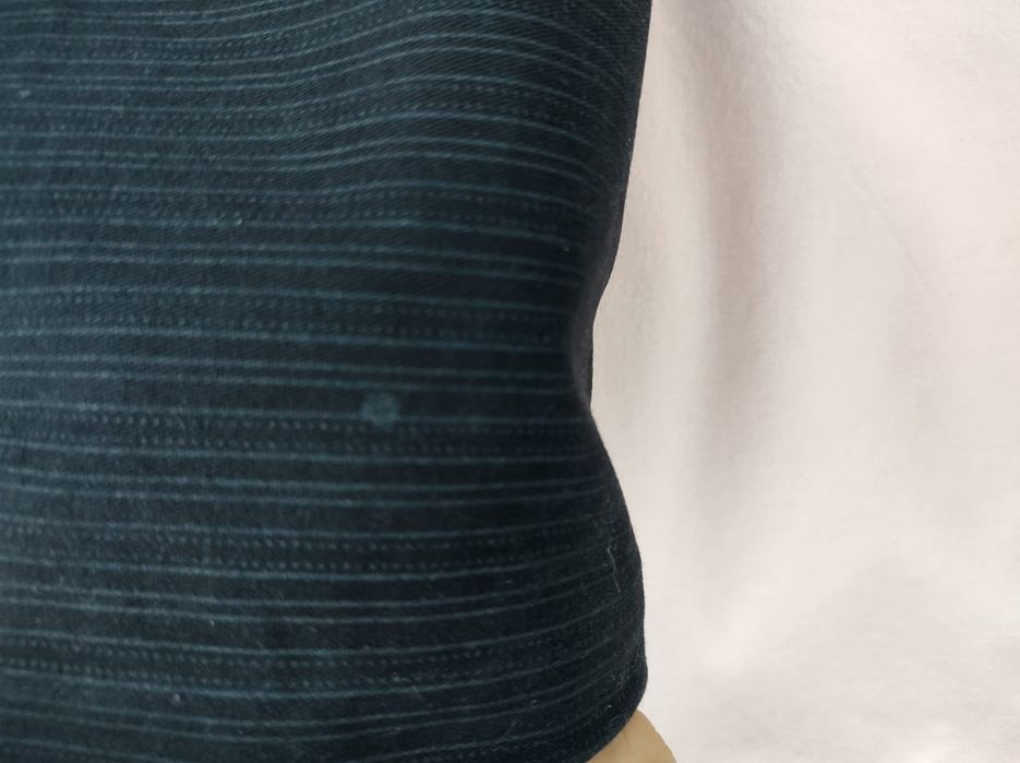 Pantaloni bărbați bumbac raiați negri