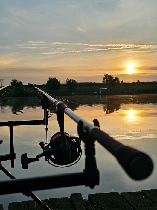 Lansete Crap Delphin Torks EVA, 3.60m cu mulinete Hakuyo MT 14000 PLUS