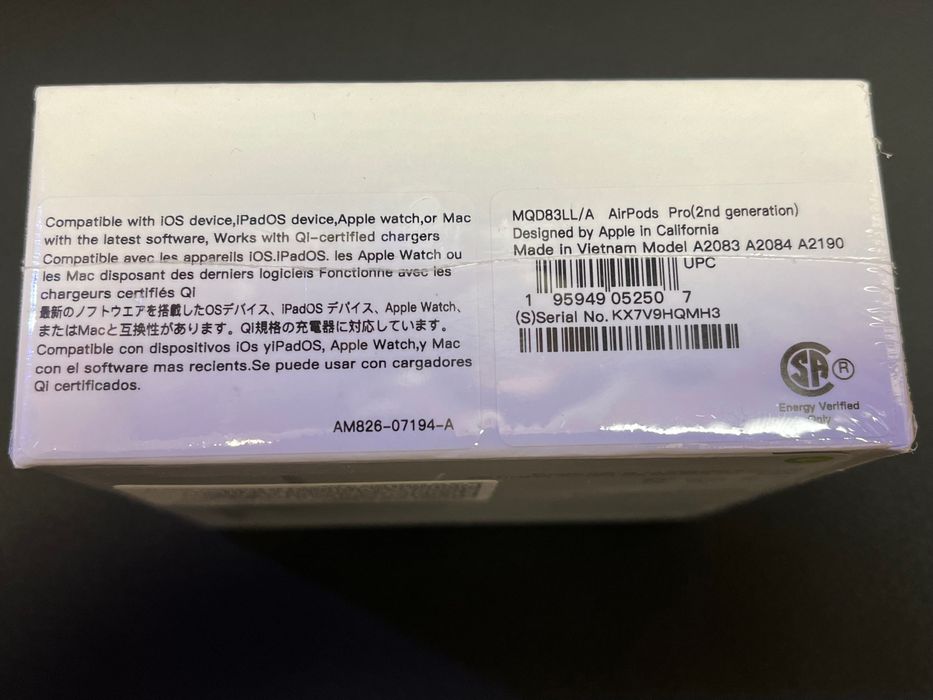 Apple AirPods Pro 2nd Gen -последен модел Запечатани MQD83ZM