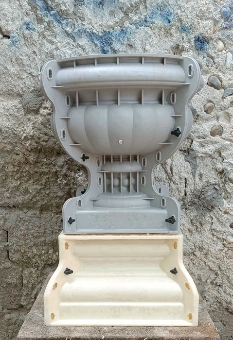 Set matrița ghiveci și postament casa nu abs fibra de sticla silicon