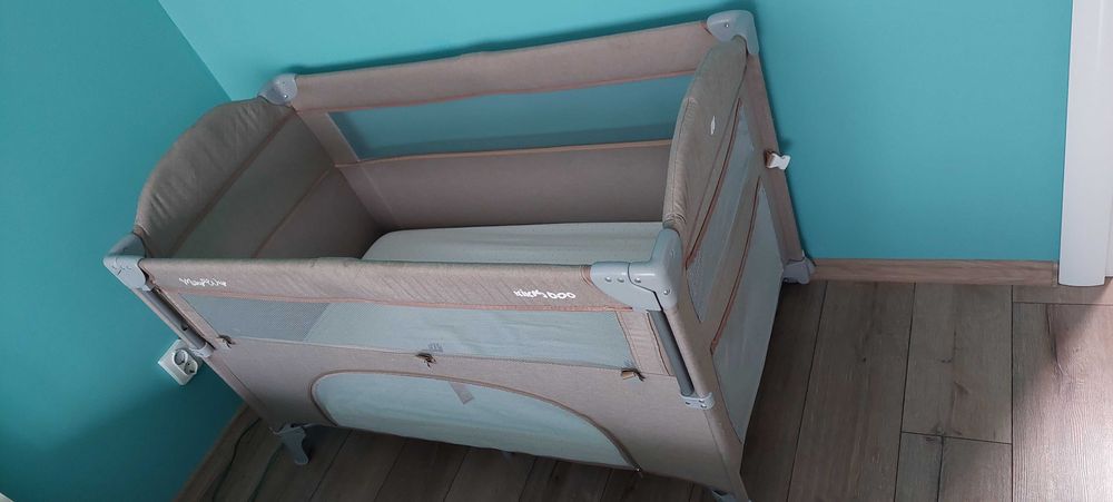 Детско креватче / Бебешка кошара на две нива Kikka boo + матрак Икеа
