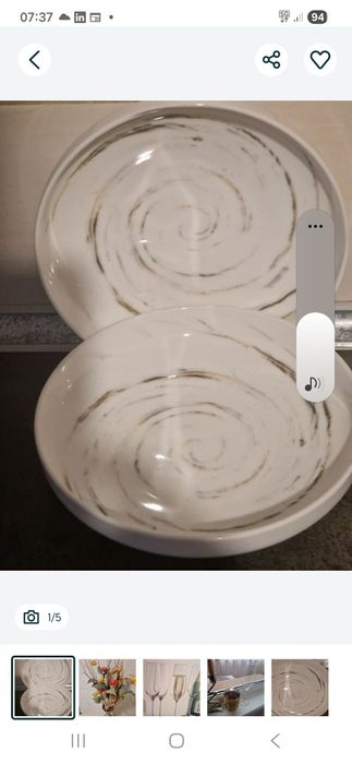 Set 6 farfurii model artizanal