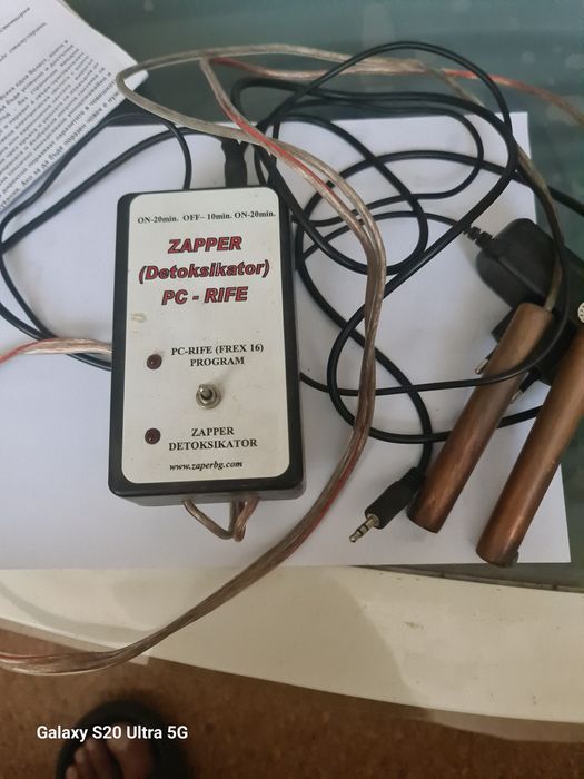 Zapper PC-RIFE (FREX 16) / Детоксикатор – комплект с медни електроди и инструкция