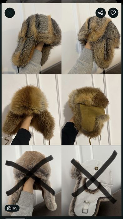 Caciuli din blana naturala