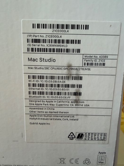 Apple Mac Studio M3 Ultra