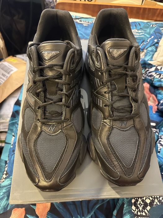 49 - New Balance 9060 Triple Black Leather