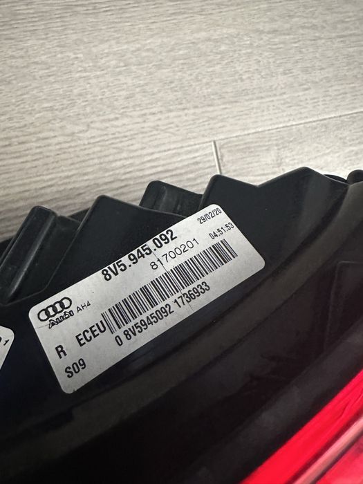 Стопове Audi A3 8V sedan facelift Ауди А3 Европейски с жълт мигач