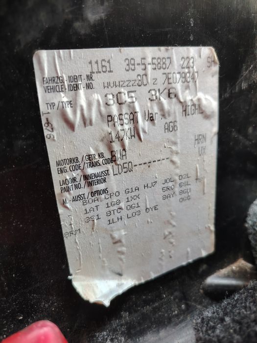 Фолксваген Пасат 6 2.0 тфси / VW Passat 6 2.0 tfsi BWA НА ЧАСТИ