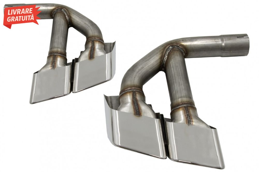 Ornamente toba Audi Q7 4M (2015-2019) SQ7 Design Chrome doar pentru Be