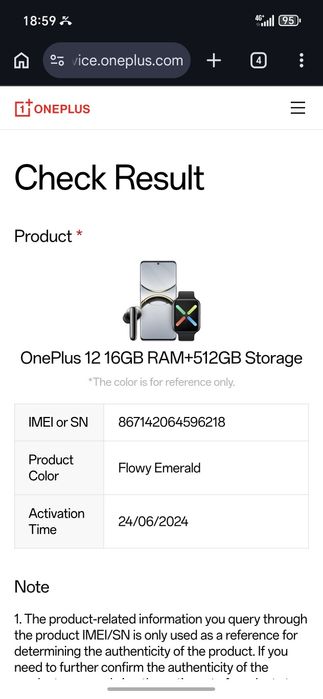 OnePlus 12 -16Gb ram 512gb storage stare noy