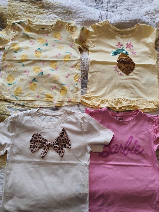 Летни дрешки за момиченце 122-128 размер, запазении, без забележки