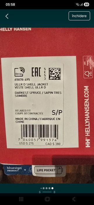 Geaca ski snowboard helly Hansen-nouă