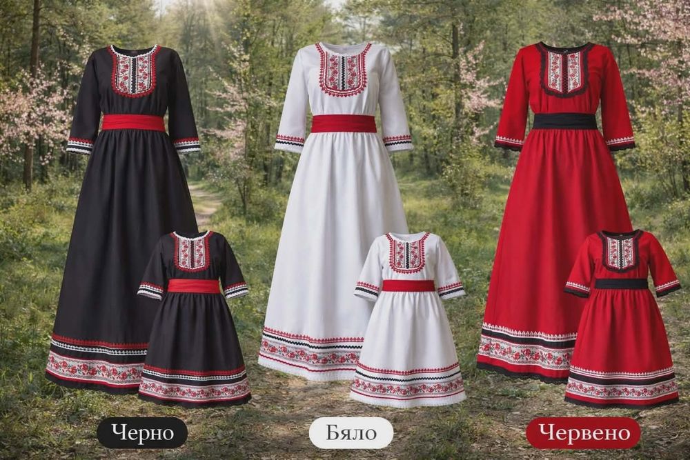 Стилни рокли с народни мотиви