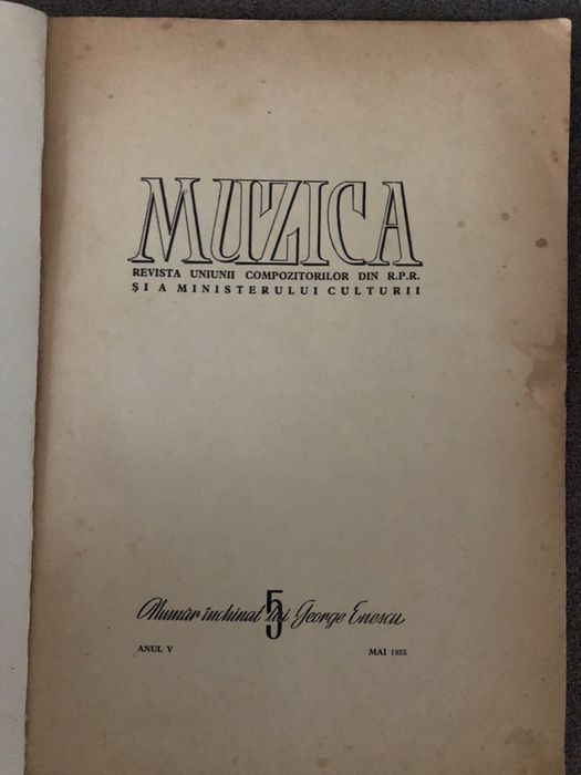 Revista Muzica mai 1955