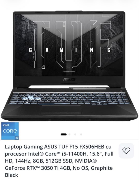 Laptop Asus Tuf gaming