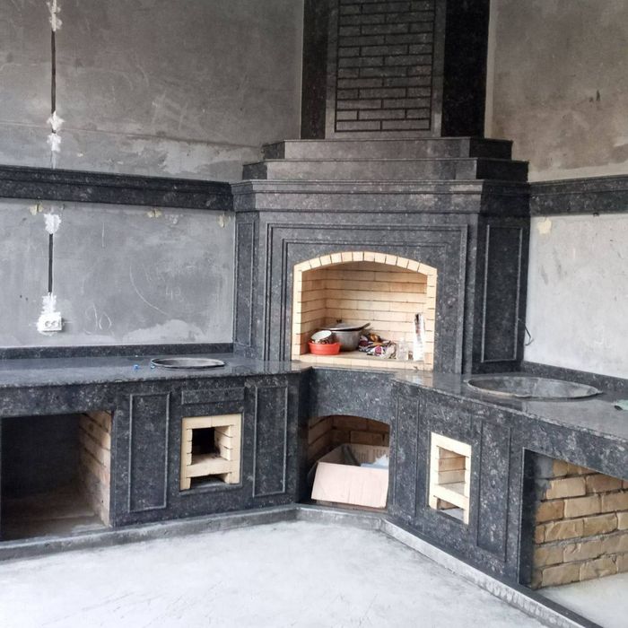 Летний  кухня учок тандем мангал печка