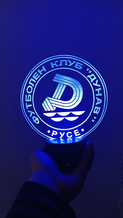 Нощна лампа за футболни фенове Левски Цска и други по поръчка