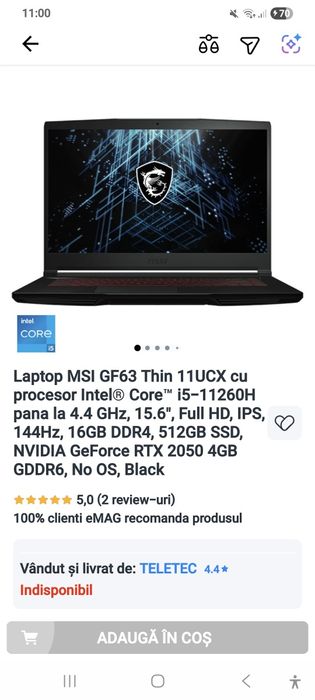 LAPTOP Gaming msi