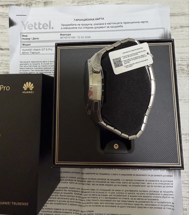 НОВ Huawei Watch GT 6 Pro Titanium 24м. Yettel