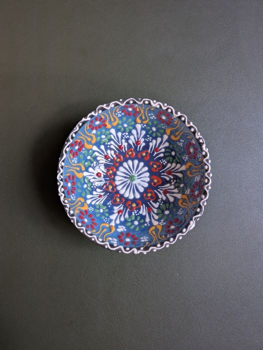 Bol ceramic pictat manual, 12 cm