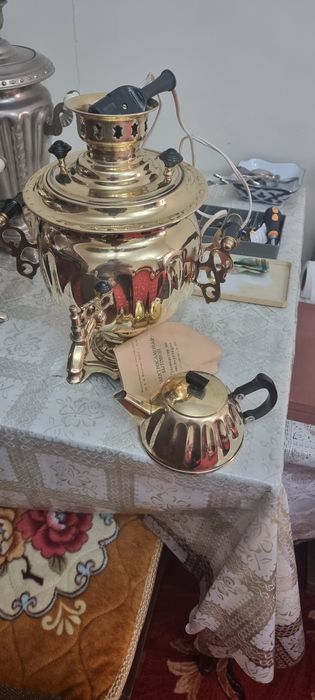 Самовар советский латун самавар янги