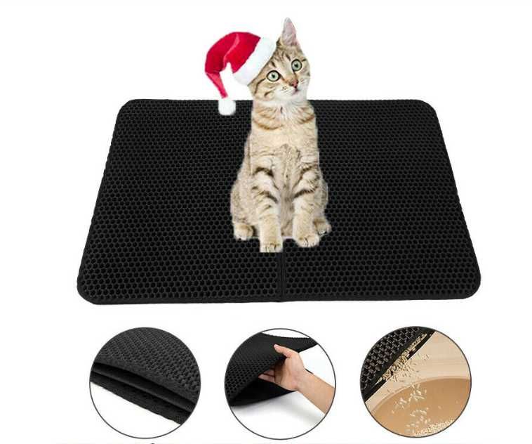 Постелка за котешки отпадъци за котки двуслоен водоустойчива