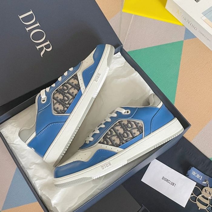CD B23 Mid Top Oblique Blue/White