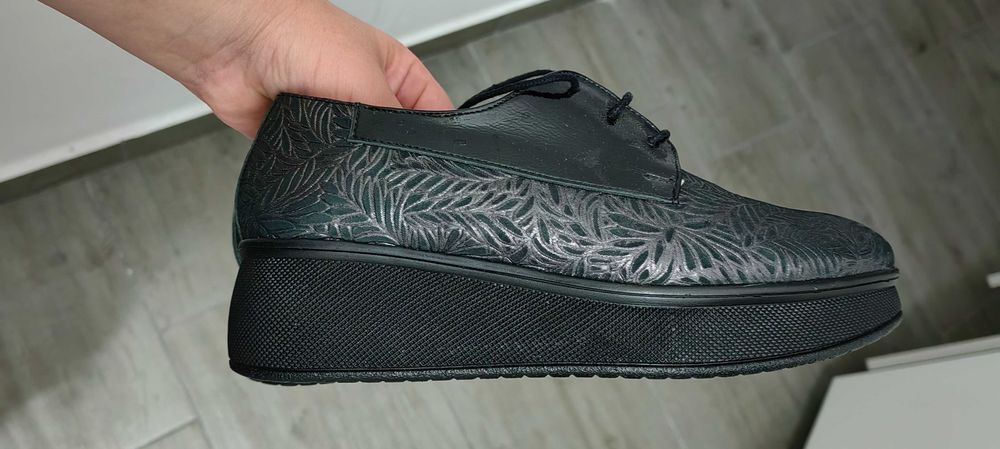 Pantofi casual piele perla noi 36