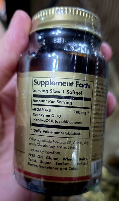 ДОСТАВКИ НЕТ Solgar коэнзим Q10 100mg , 60шт Made in USA 270 000сум