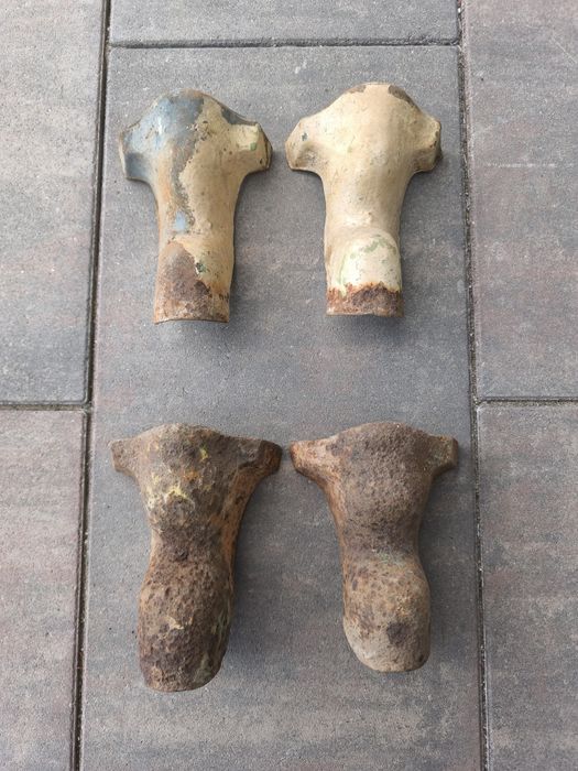 Ansamblu 4 picioare vană/cadă veche fontă