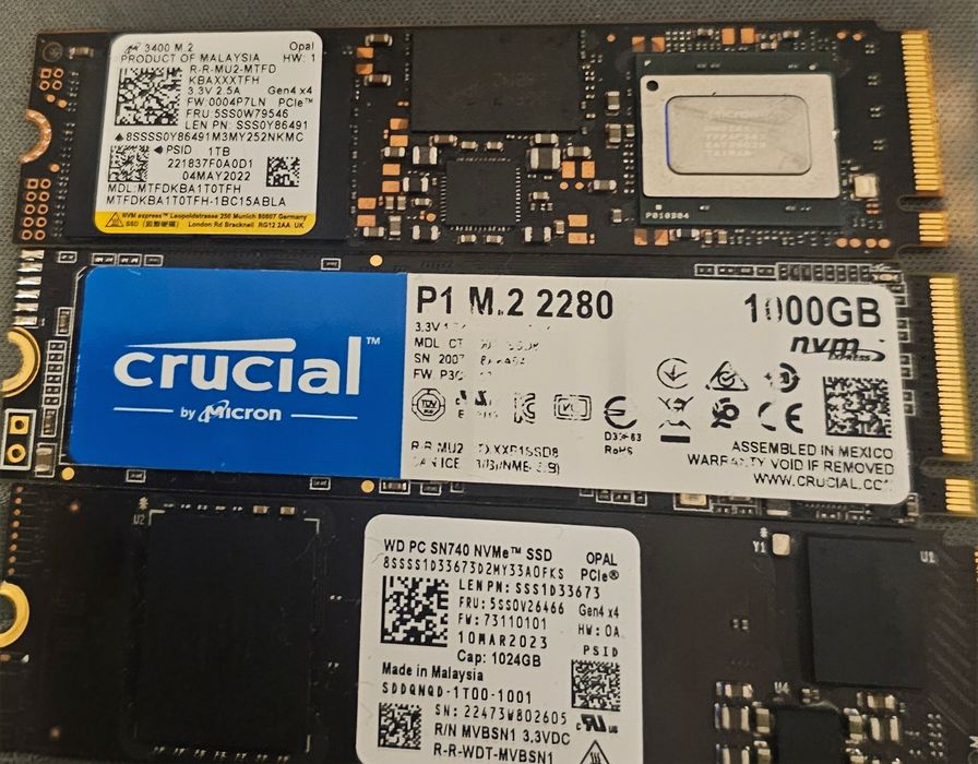 NVMe SSD дискове – като нови, 100% здраве