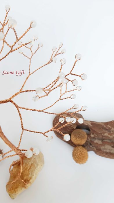 Дръвче Лунен камък, Подарък Жена, Подарък Перли, Бижу Жена, Сватба